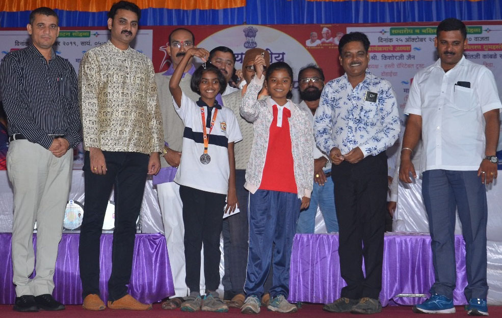 राज्यस्तर धनुर्विद्या प्रतियोगिता के विजेताओं का सम्मान