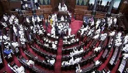 हंगामे के बीच राज्यसभा में आरक्षण विधेयक पेश