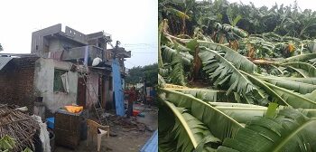 जामनेर : तूफान और बारिश से कागज की तरह उड़े गरीबो के घर