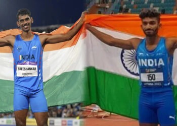 लंबी कूद में मुरली श्रीशंकर ने स्वर्ण और जेसविन एल्ड्रिन ने जीता रजत पदक