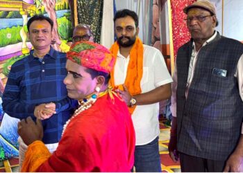 भाजयुमो के मंडल अध्यक्ष मोहित सोनी का हुआ सम्मान